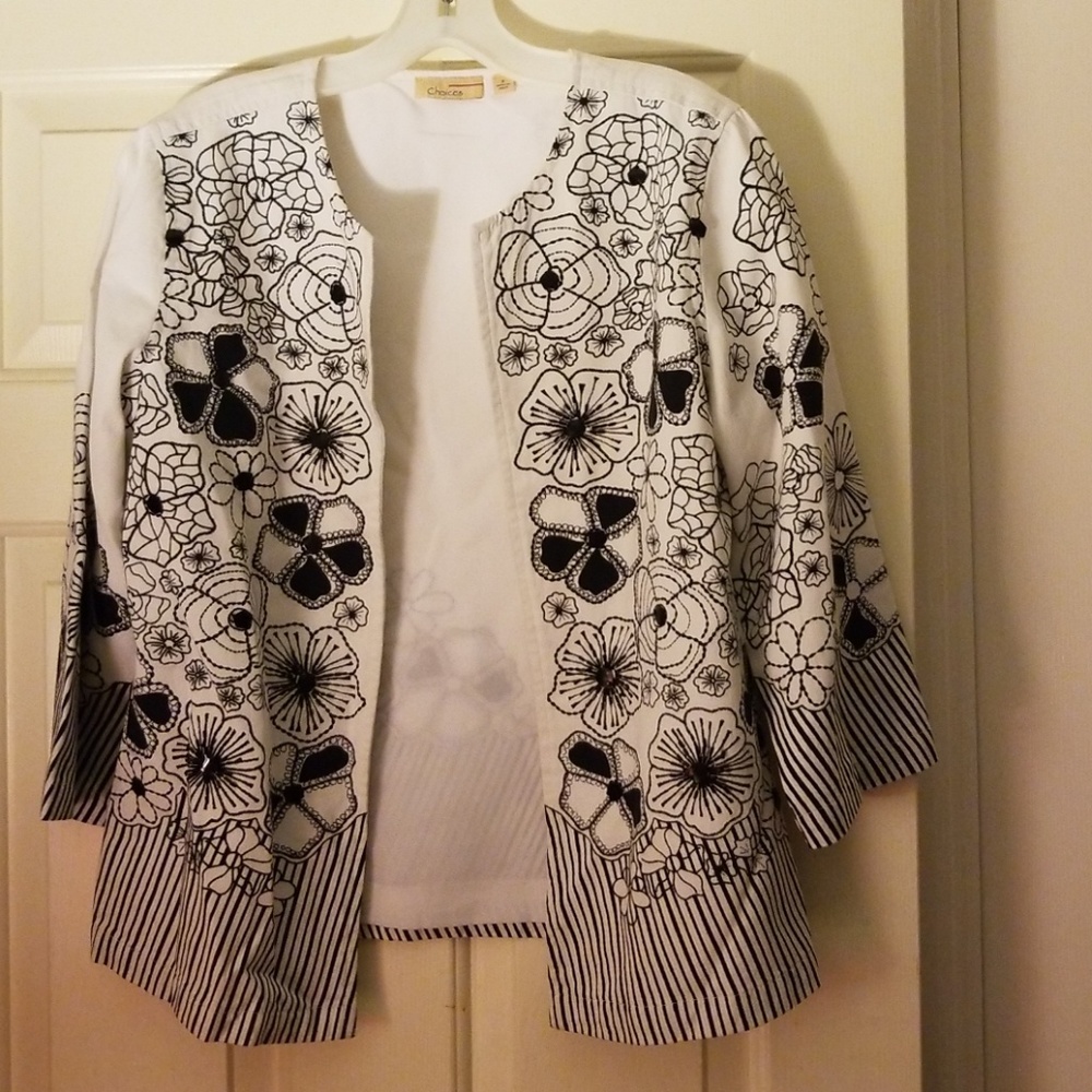 Choices Embroidered Blazer